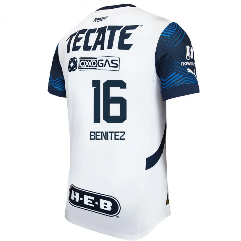 Danxen Kinder Xanic Benitez #16 Weiß Blau Auswärtstrikot Trikot 2024/25 T-Shirt Österreich