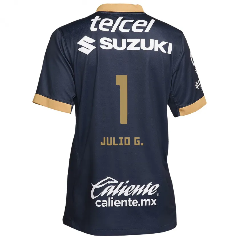 Danxen Kinder Julio González #1 Obsidian Gold Weiß Auswärtstrikot Trikot 2024/25 T-Shirt Österreich