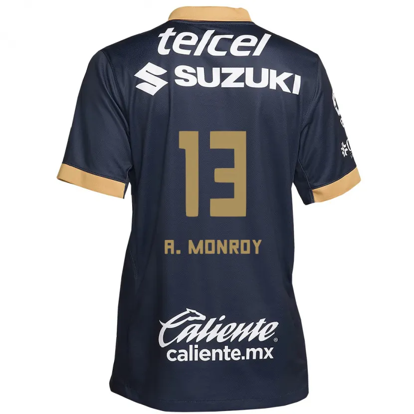 Danxen Kinder Pablo Monroy #13 Obsidian Gold Weiß Auswärtstrikot Trikot 2024/25 T-Shirt Österreich