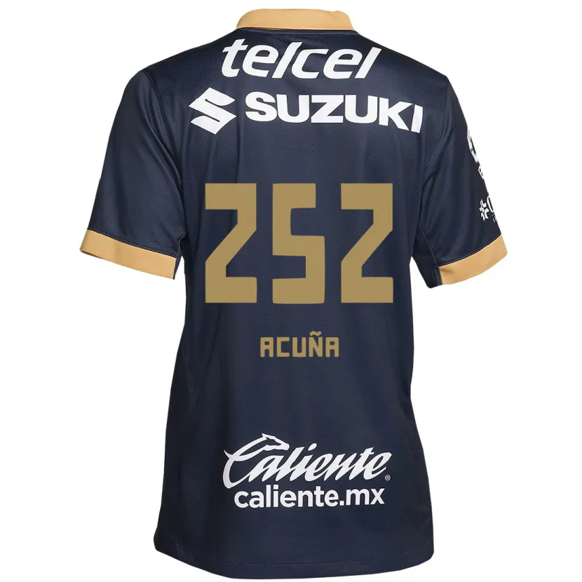 Danxen Kinder José Acuña #252 Obsidian Gold Weiß Auswärtstrikot Trikot 2024/25 T-Shirt Österreich