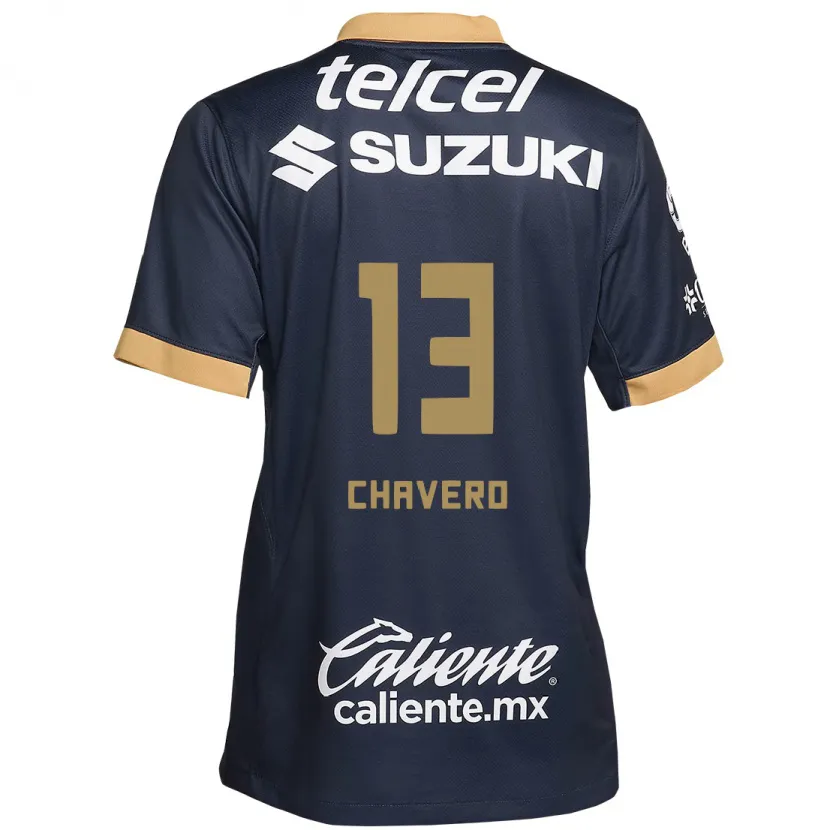 Danxen Kinder Paola Chavero #13 Obsidian Gold Weiß Auswärtstrikot Trikot 2024/25 T-Shirt Österreich