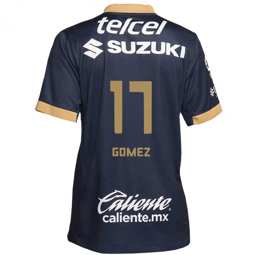 Danxen Kinder Diana Gomez #17 Obsidian Gold Weiß Auswärtstrikot Trikot 2024/25 T-Shirt Österreich