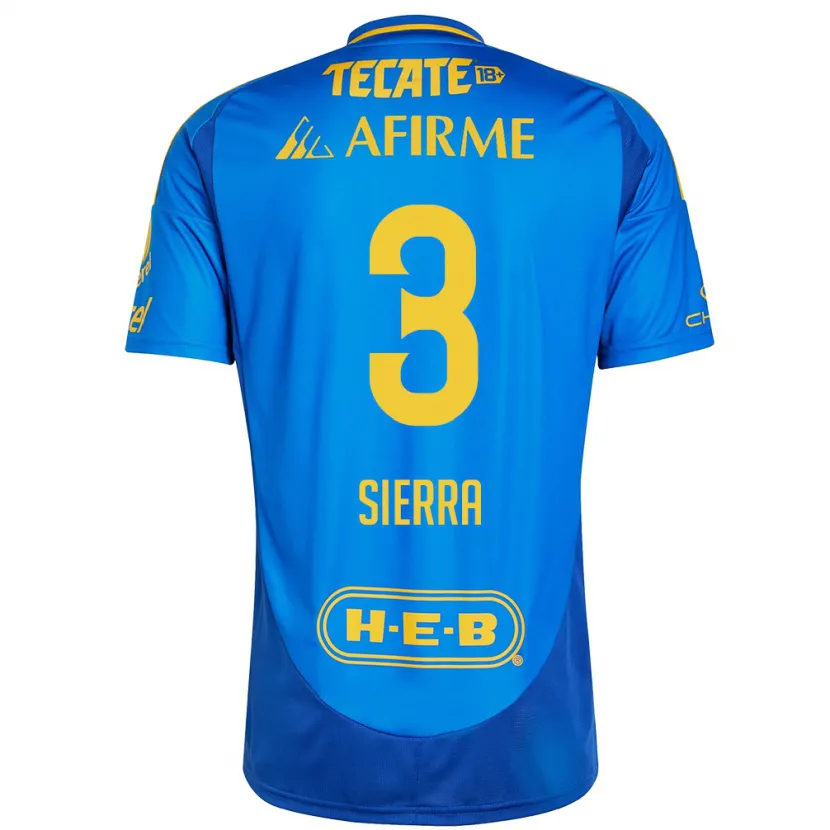 Danxen Kinder Bianca Sierra #3 Blau Gelb Auswärtstrikot Trikot 2024/25 T-Shirt Österreich