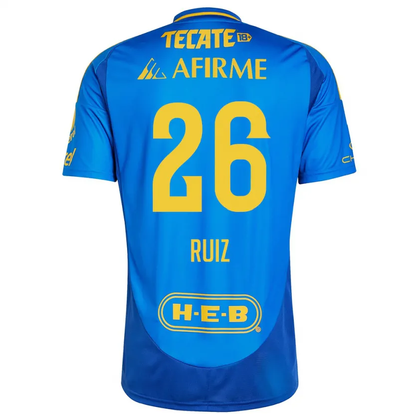 Danxen Kinder Michel Ruiz #26 Blau Gelb Auswärtstrikot Trikot 2024/25 T-Shirt Österreich