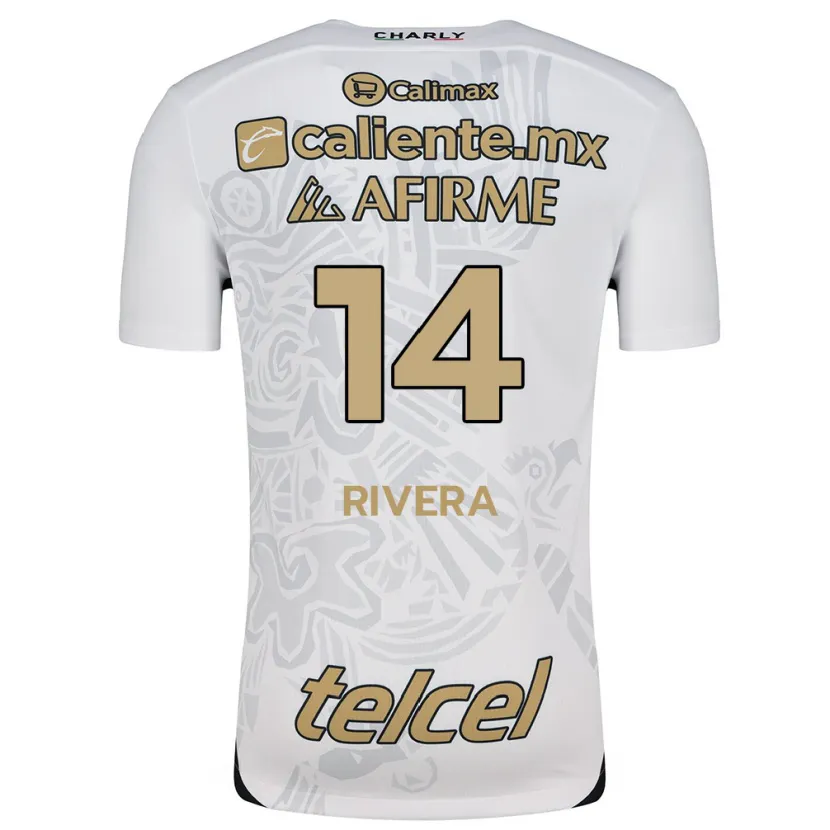 Danxen Kinder Christian Rivera #14 Weiß Schwarz Auswärtstrikot Trikot 2024/25 T-Shirt Österreich