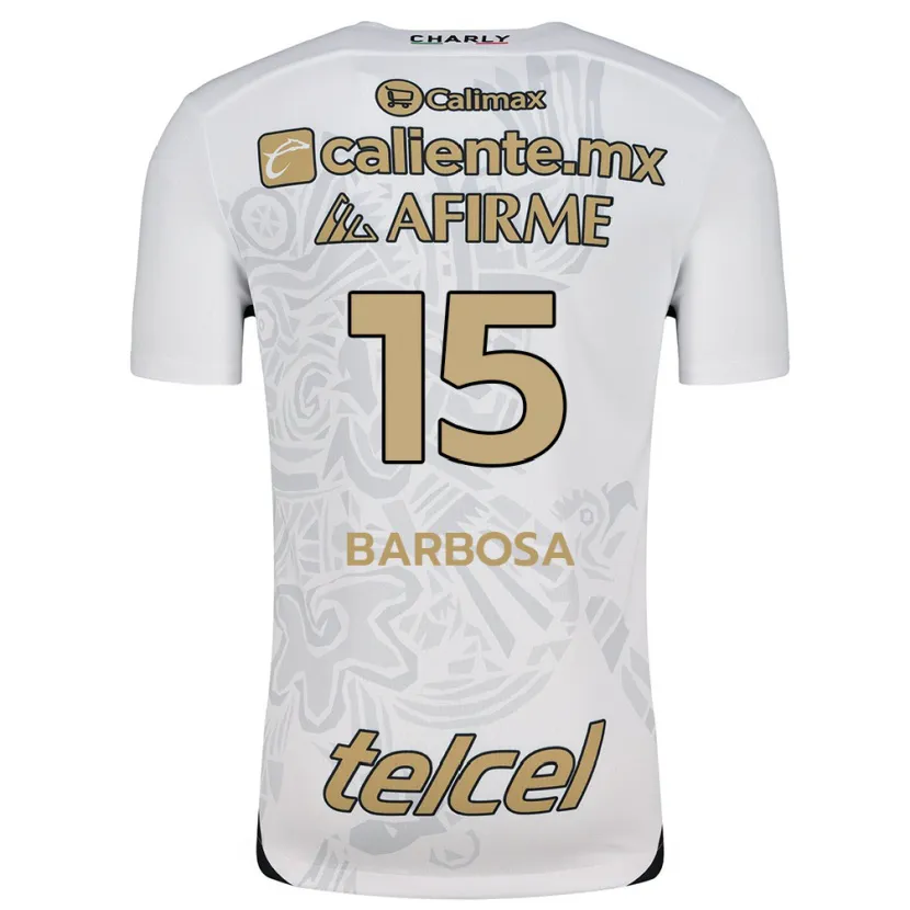 Danxen Kinder Diego Barbosa #15 Weiß Schwarz Auswärtstrikot Trikot 2024/25 T-Shirt Österreich