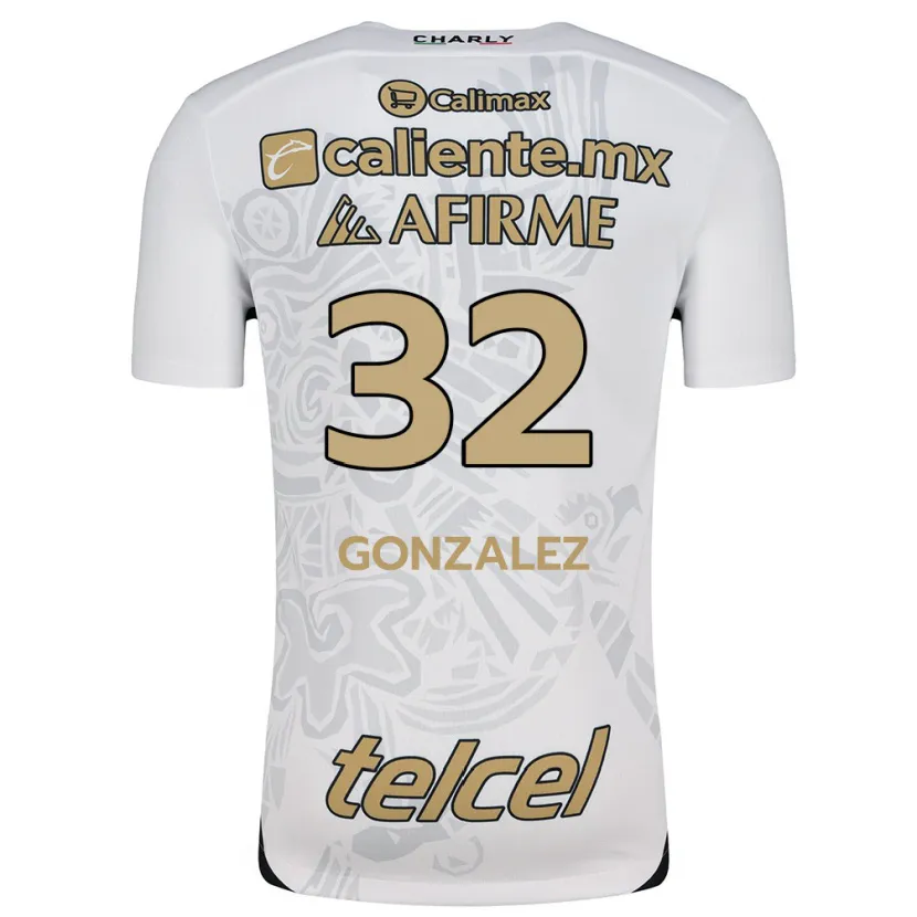 Danxen Kinder Carlos González #32 Weiß Schwarz Auswärtstrikot Trikot 2024/25 T-Shirt Österreich