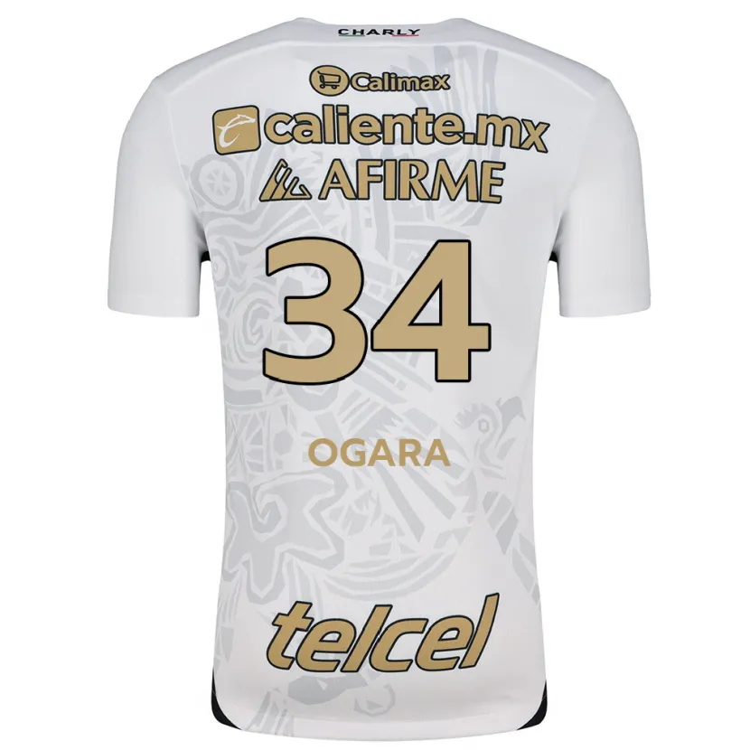 Danxen Kinder Gerson Ogara #34 Weiß Schwarz Auswärtstrikot Trikot 2024/25 T-Shirt Österreich