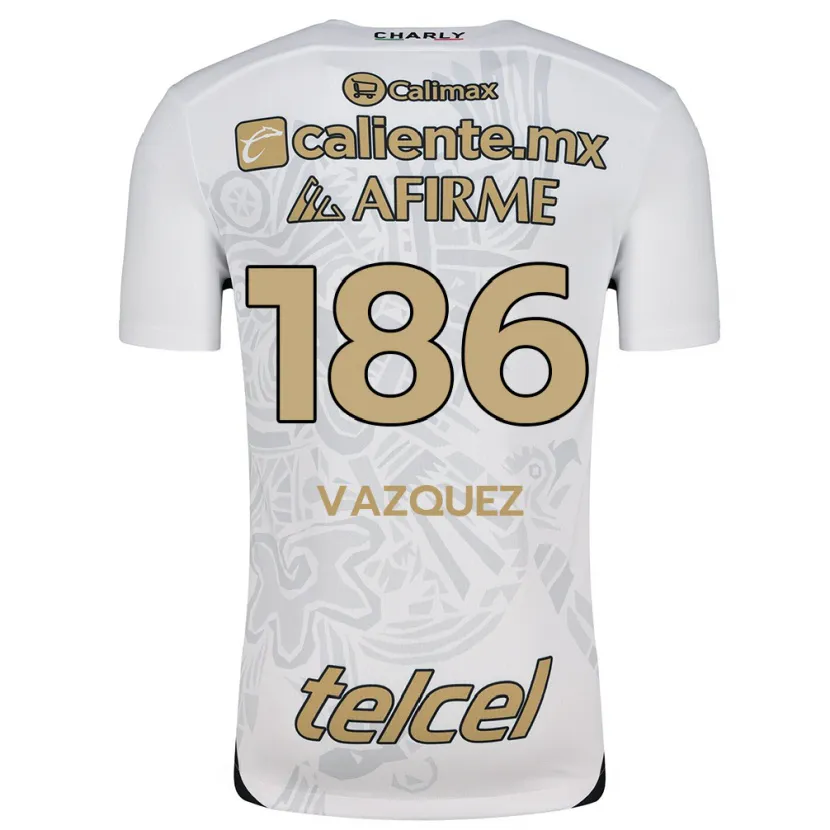 Danxen Kinder Octavio Vázquez #186 Weiß Schwarz Auswärtstrikot Trikot 2024/25 T-Shirt Österreich