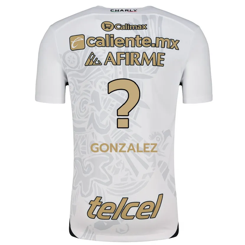 Danxen Kinder Óscar González #0 Weiß Schwarz Auswärtstrikot Trikot 2024/25 T-Shirt Österreich