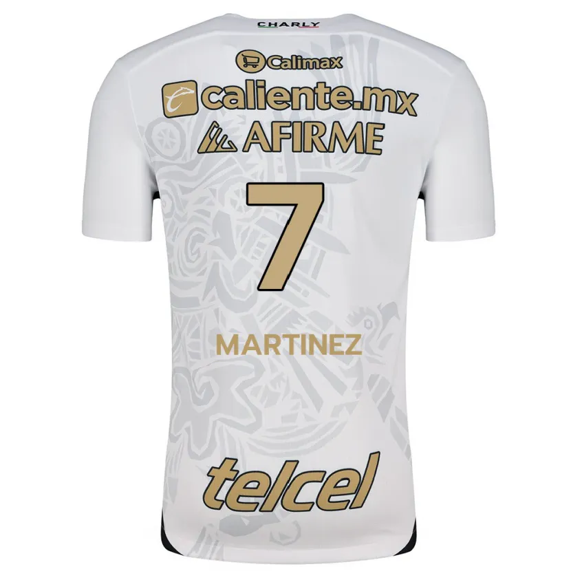 Danxen Kinder Alejandro Martínez #7 Weiß Schwarz Auswärtstrikot Trikot 2024/25 T-Shirt Österreich
