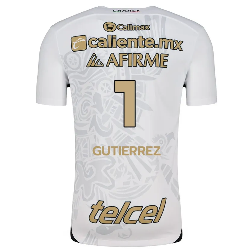 Danxen Kinder Alejandra Gutiérrez #1 Weiß Schwarz Auswärtstrikot Trikot 2024/25 T-Shirt Österreich