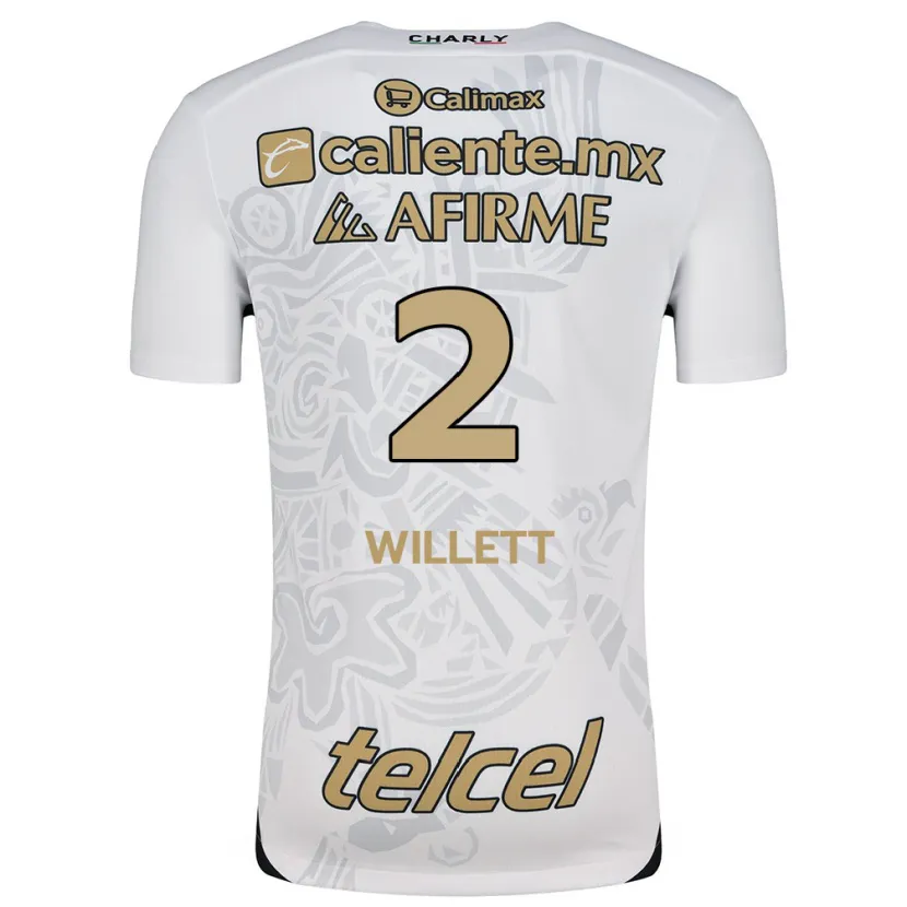Danxen Kinder Adyson Willett #2 Weiß Schwarz Auswärtstrikot Trikot 2024/25 T-Shirt Österreich