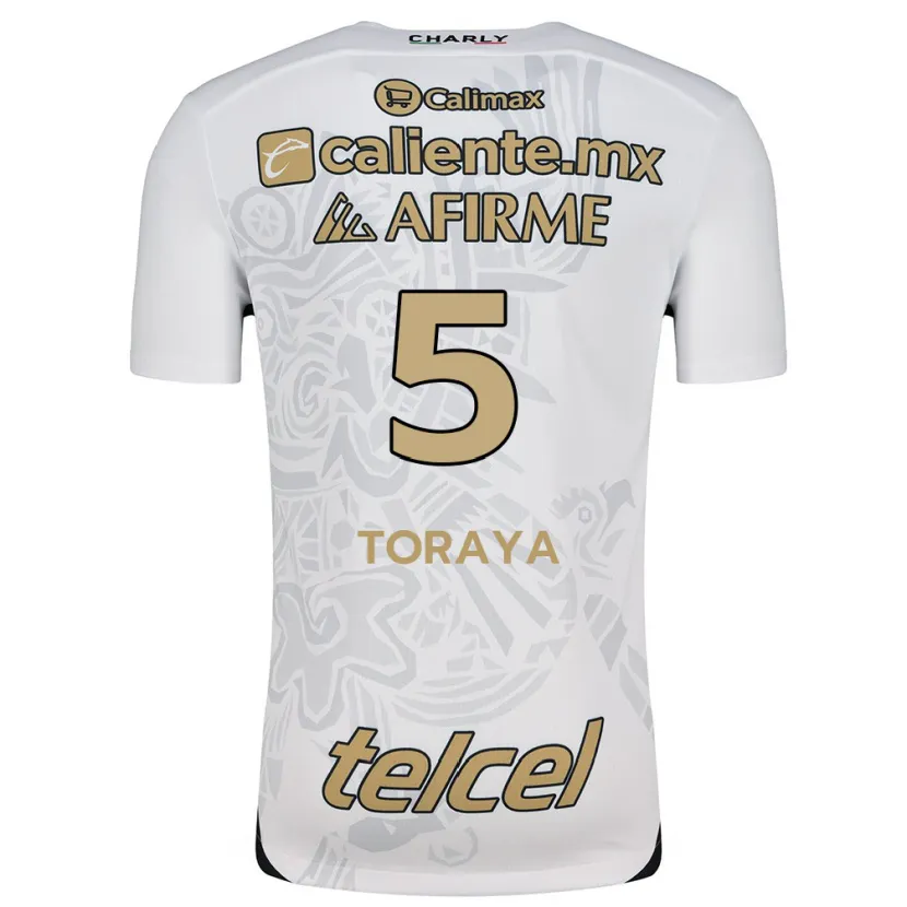 Danxen Kinder Yadira Toraya #5 Weiß Schwarz Auswärtstrikot Trikot 2024/25 T-Shirt Österreich