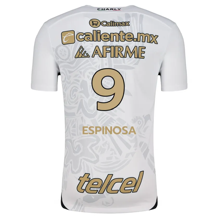 Danxen Kinder Daniela Espinosa #9 Weiß Schwarz Auswärtstrikot Trikot 2024/25 T-Shirt Österreich