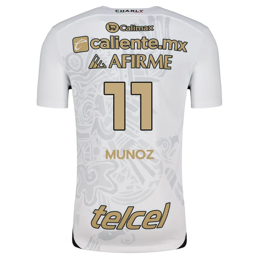 Danxen Kinder Sanjuana Muñoz #11 Weiß Schwarz Auswärtstrikot Trikot 2024/25 T-Shirt Österreich