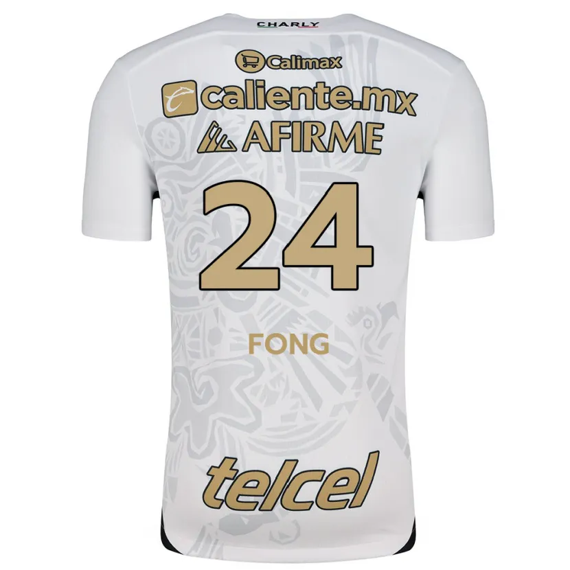 Danxen Kinder Michel Fong #24 Weiß Schwarz Auswärtstrikot Trikot 2024/25 T-Shirt Österreich