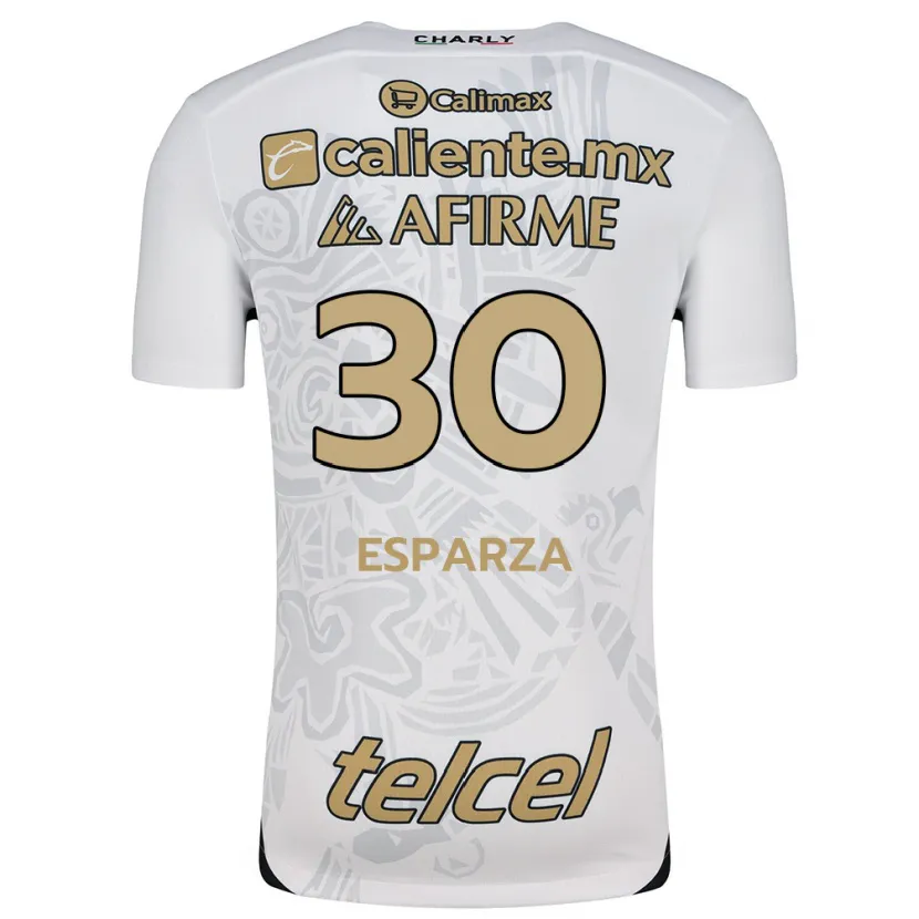 Danxen Kinder Litzy Esparza #30 Weiß Schwarz Auswärtstrikot Trikot 2024/25 T-Shirt Österreich