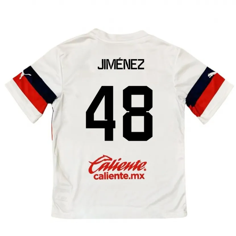 Danxen Kinder Leonardo Jiménez #48 Weiß Rot Auswärtstrikot Trikot 2024/25 T-Shirt Österreich