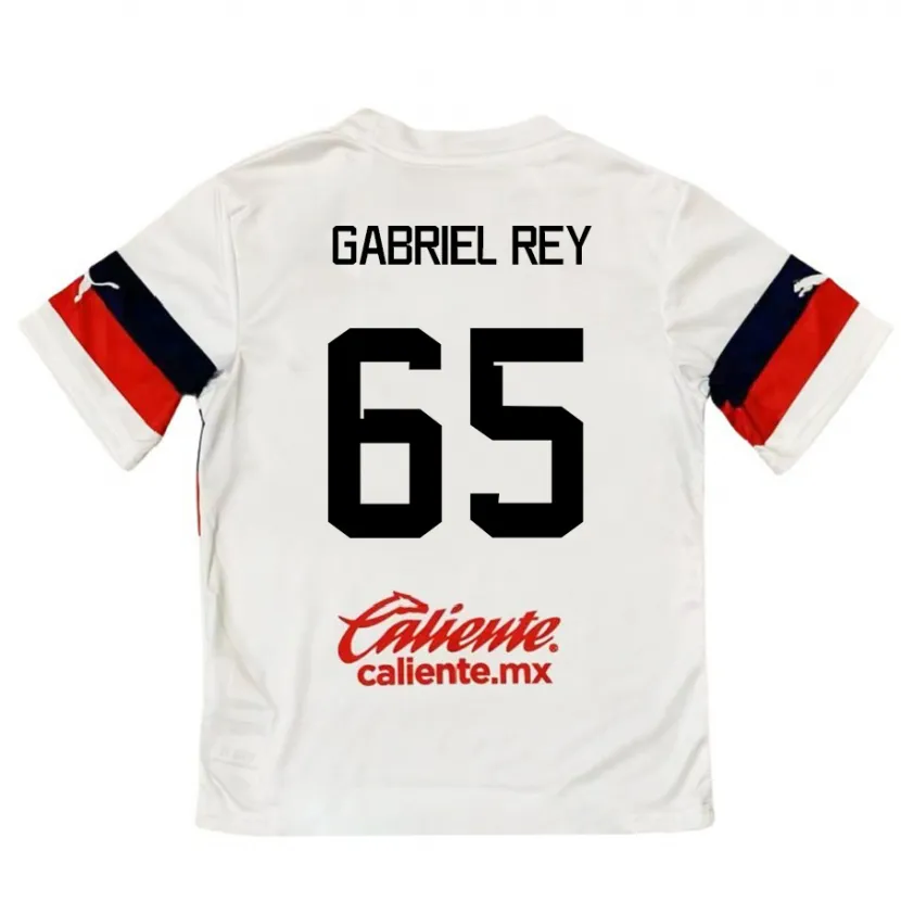 Danxen Kinder Luis Gabriel Rey #65 Weiß Rot Auswärtstrikot Trikot 2024/25 T-Shirt Österreich
