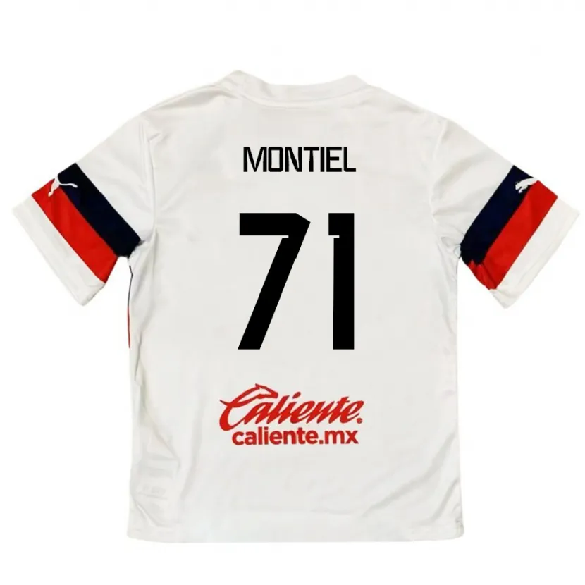 Danxen Kinder Erick Montiel #71 Weiß Rot Auswärtstrikot Trikot 2024/25 T-Shirt Österreich
