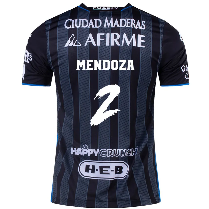 Danxen Kinder Omar Mendoza #2 Weiß Schwarz Auswärtstrikot Trikot 2024/25 T-Shirt Österreich