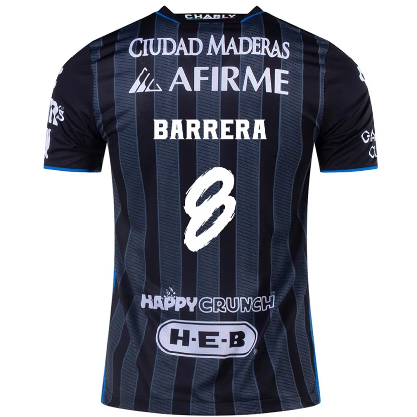 Danxen Kinder Pablo Barrera #8 Weiß Schwarz Auswärtstrikot Trikot 2024/25 T-Shirt Österreich