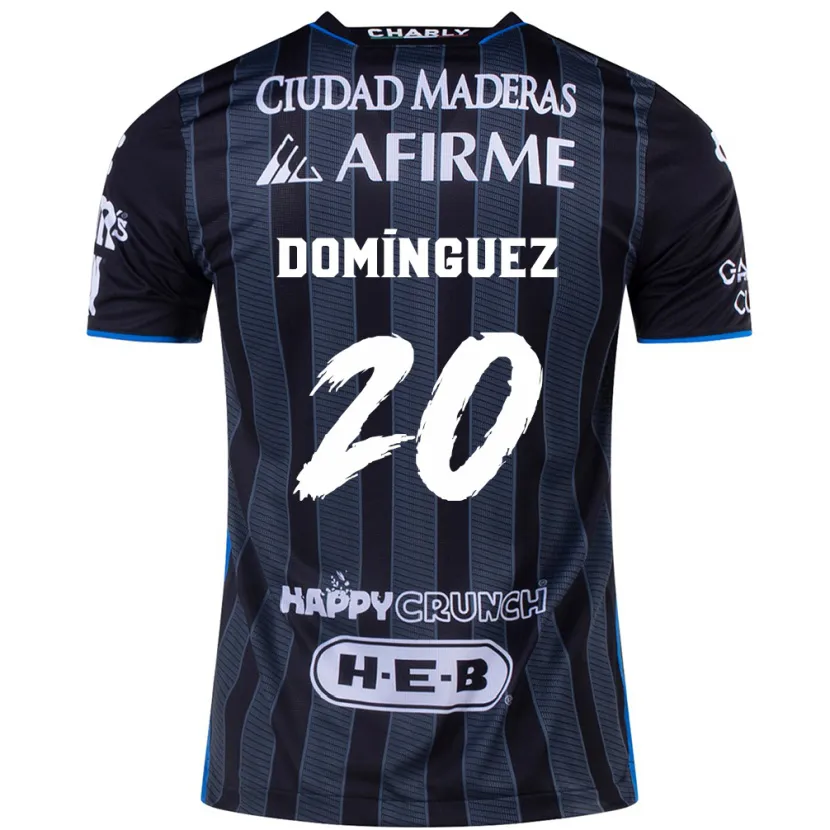 Danxen Kinder Misael Domínguez #20 Weiß Schwarz Auswärtstrikot Trikot 2024/25 T-Shirt Österreich