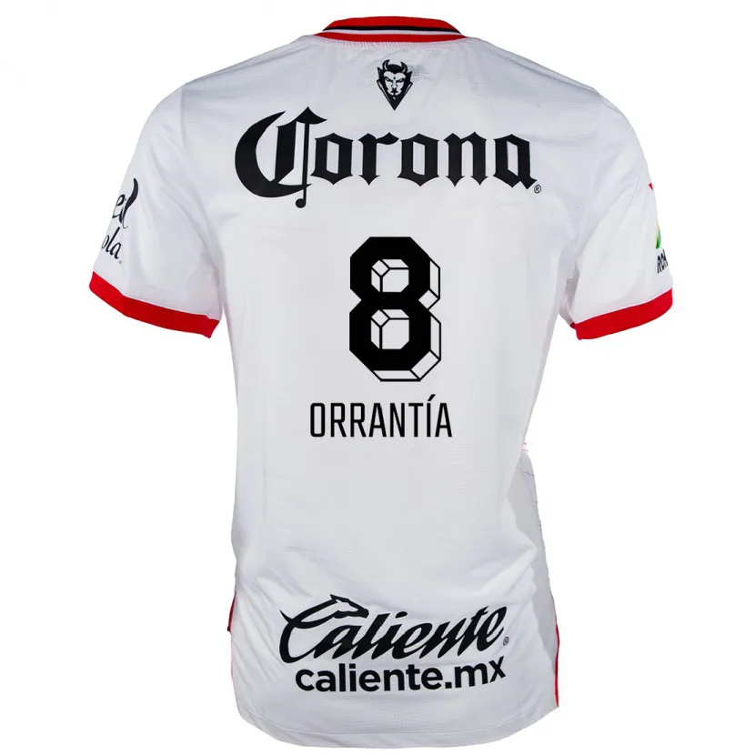 Danxen Kinder Carlos Orrantía #8 Weiß Rot Auswärtstrikot Trikot 2024/25 T-Shirt Österreich