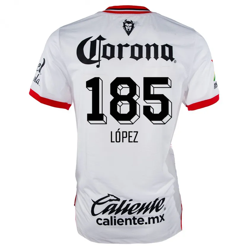 Danxen Kinder David López #185 Weiß Rot Auswärtstrikot Trikot 2024/25 T-Shirt Österreich