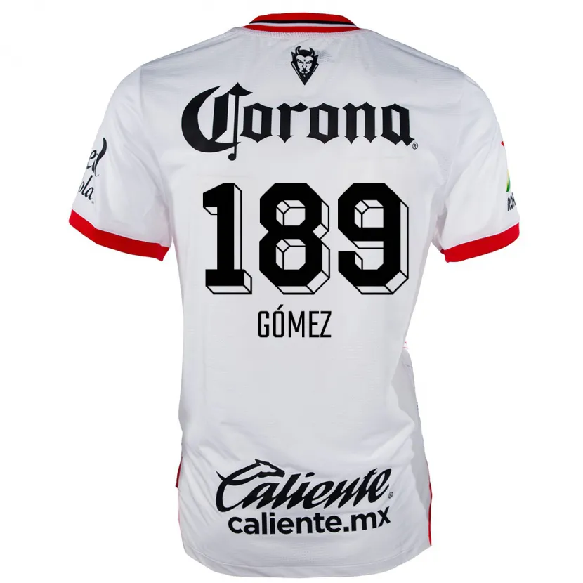 Danxen Kinder Enrique Gómez #189 Weiß Rot Auswärtstrikot Trikot 2024/25 T-Shirt Österreich