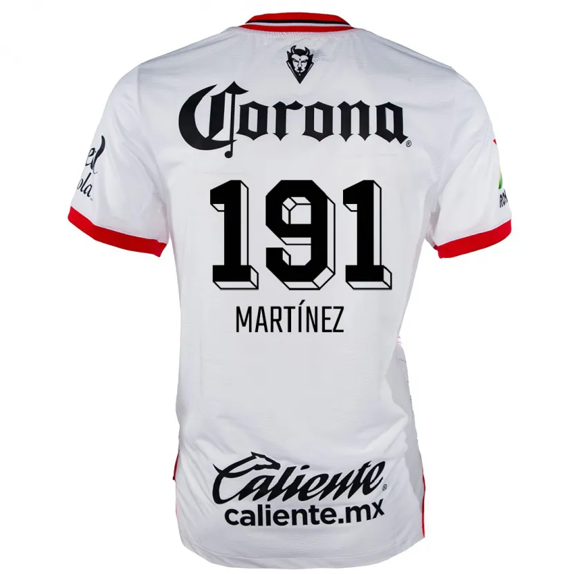 Danxen Kinder Kevin Martínez #191 Weiß Rot Auswärtstrikot Trikot 2024/25 T-Shirt Österreich