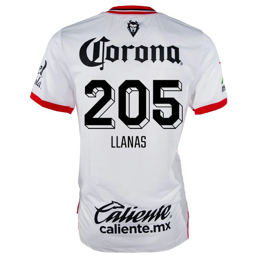 Danxen Kinder Emmanuel Llanas #205 Weiß Rot Auswärtstrikot Trikot 2024/25 T-Shirt Österreich