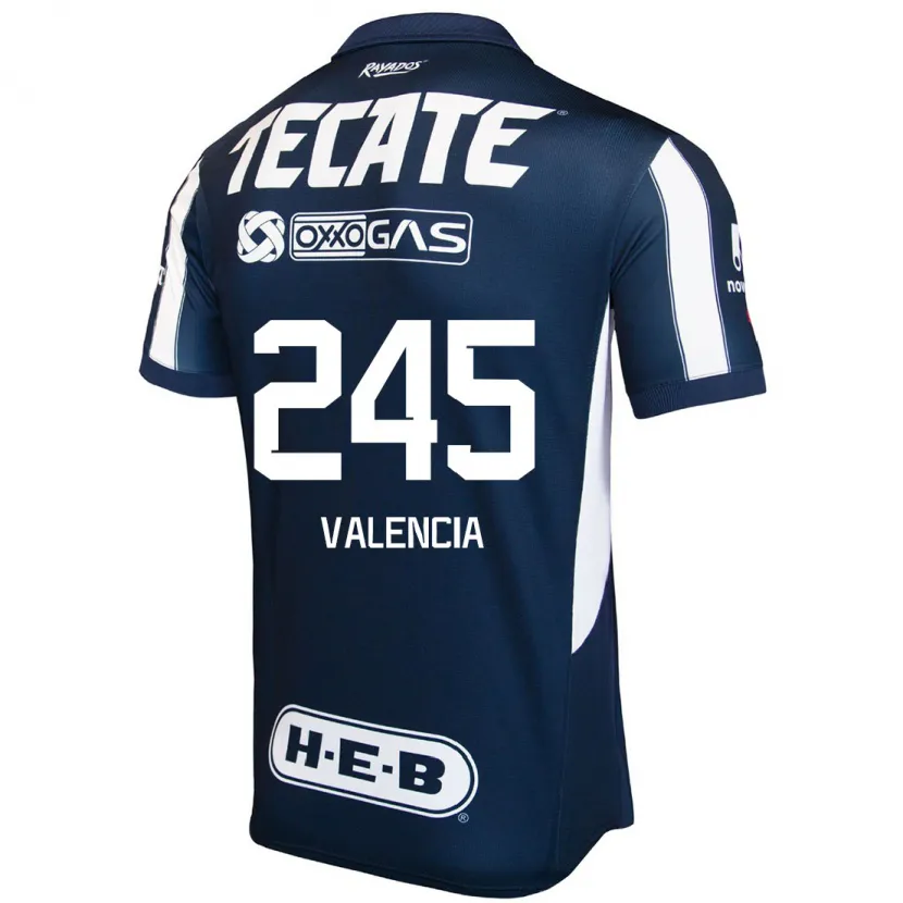 Danxen Herren Cristian Valencia #245 Blau Rot Weiß Heimtrikot Trikot 2024/25 T-Shirt Österreich