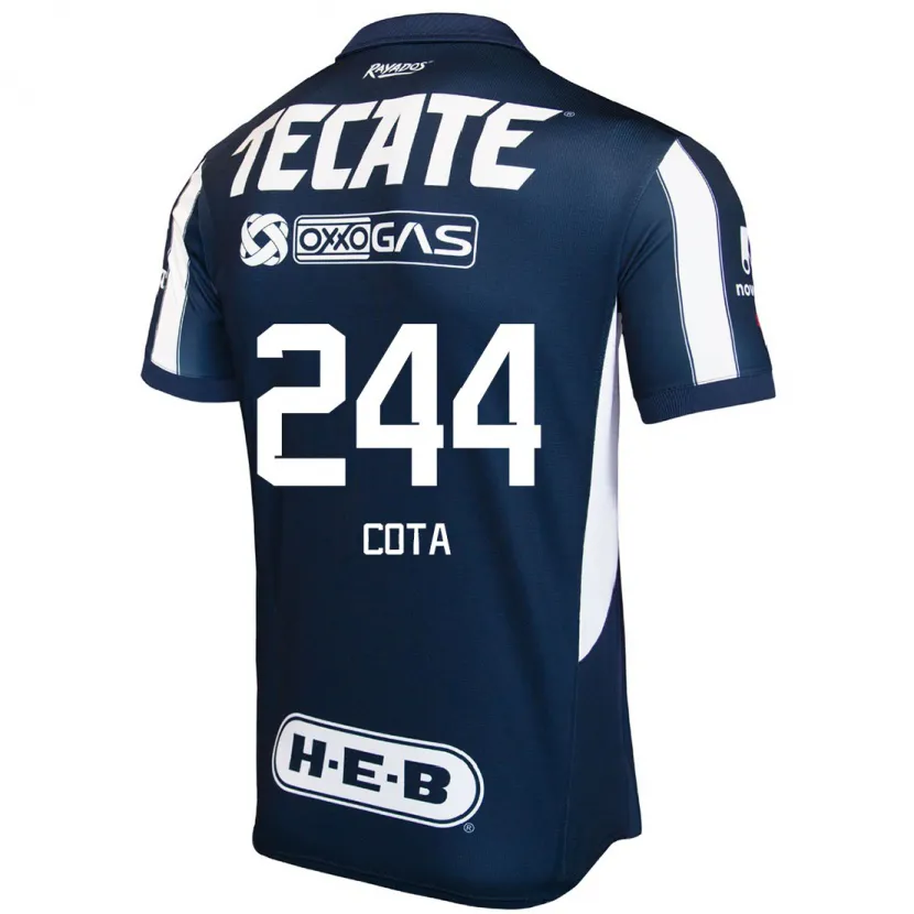 Danxen Herren Mario Cota #244 Blau Rot Weiß Heimtrikot Trikot 2024/25 T-Shirt Österreich