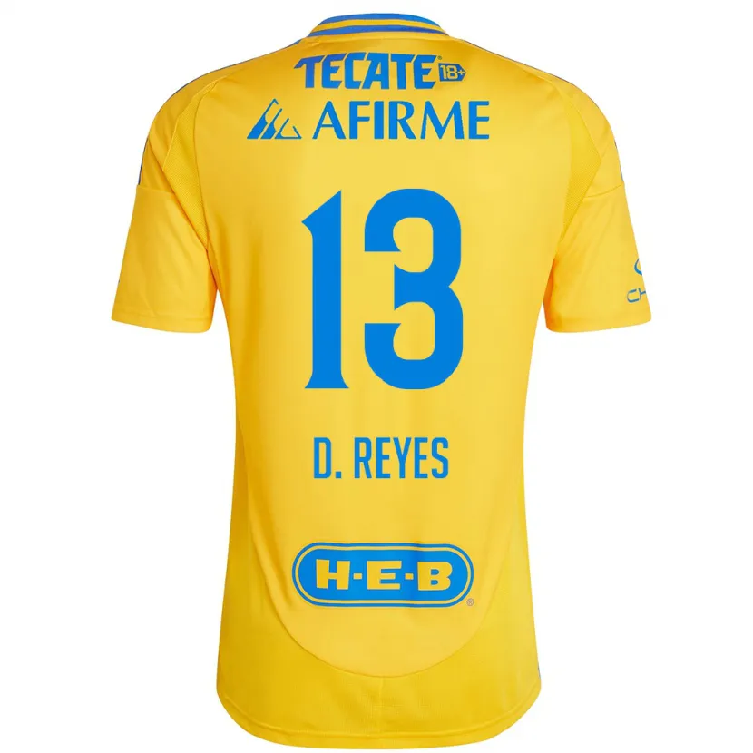 Danxen Herren Diego Reyes #13 Goldgelb Heimtrikot Trikot 2024/25 T-Shirt Österreich