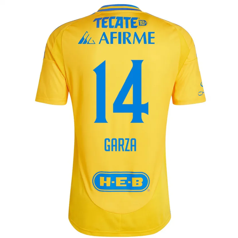 Danxen Herren Jesús Garza #14 Goldgelb Heimtrikot Trikot 2024/25 T-Shirt Österreich
