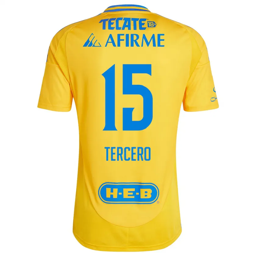 Danxen Herren Eduardo Tercero #15 Goldgelb Heimtrikot Trikot 2024/25 T-Shirt Österreich