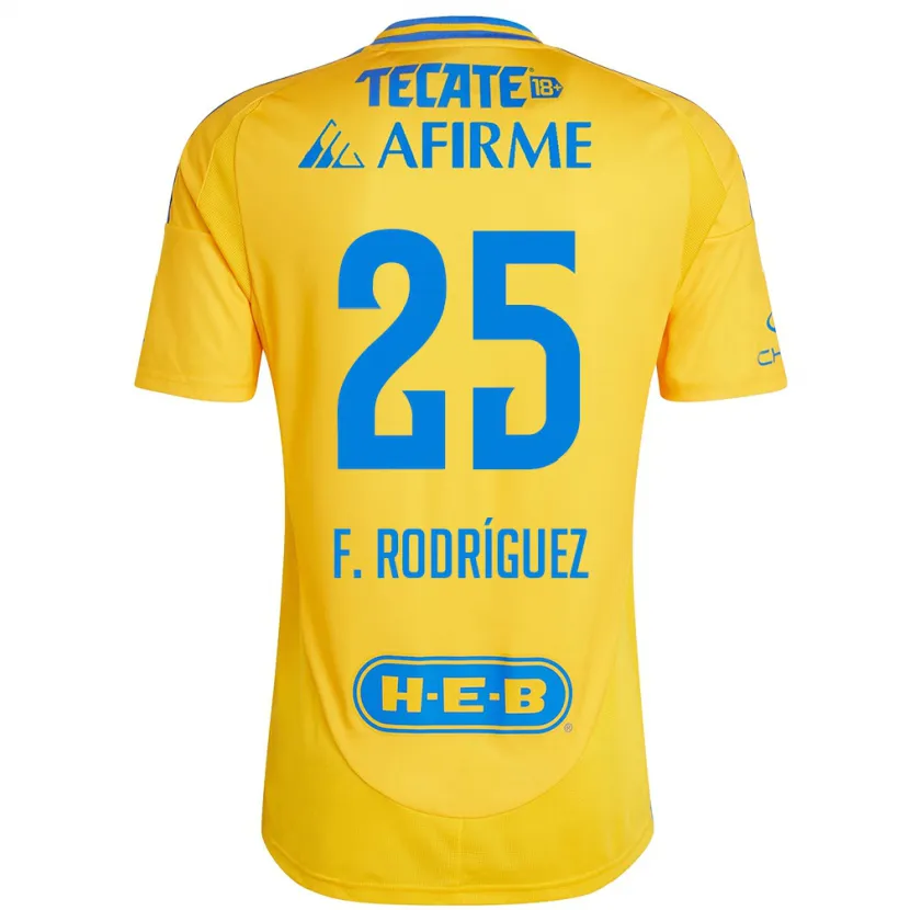 Danxen Herren Felipe Rodríguez #25 Goldgelb Heimtrikot Trikot 2024/25 T-Shirt Österreich