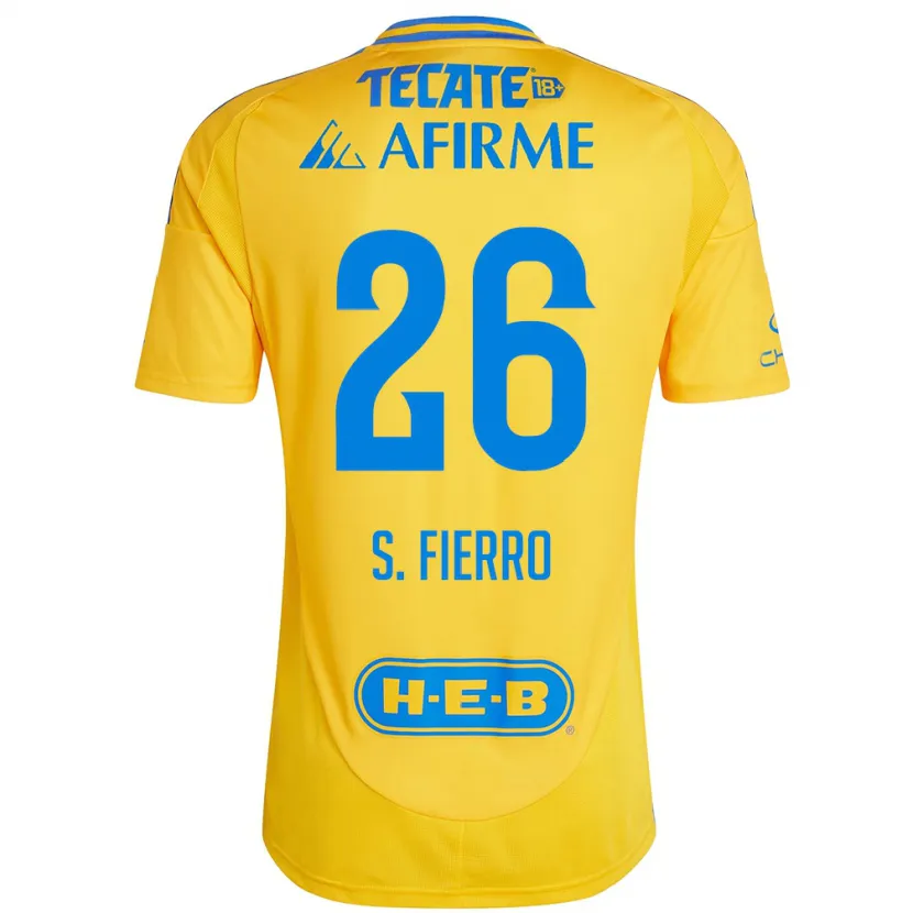Danxen Herren Sebastián Fierro #26 Goldgelb Heimtrikot Trikot 2024/25 T-Shirt Österreich