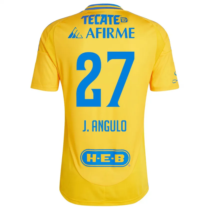 Danxen Herren Jesús Angulo #27 Goldgelb Heimtrikot Trikot 2024/25 T-Shirt Österreich