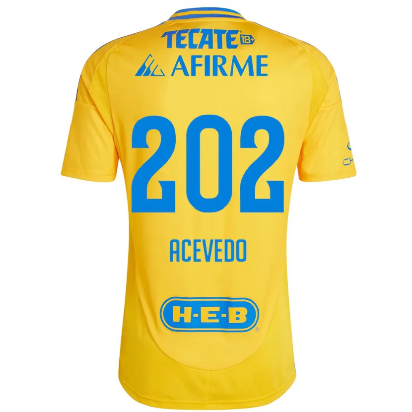 Danxen Herren José Acevedo #202 Goldgelb Heimtrikot Trikot 2024/25 T-Shirt Österreich