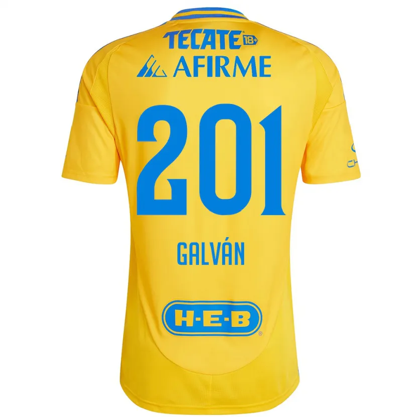 Danxen Herren Isac Galván #201 Goldgelb Heimtrikot Trikot 2024/25 T-Shirt Österreich