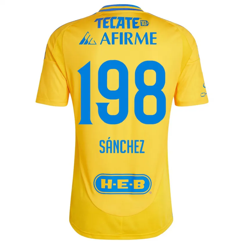 Danxen Herren Diego Sánchez #198 Goldgelb Heimtrikot Trikot 2024/25 T-Shirt Österreich