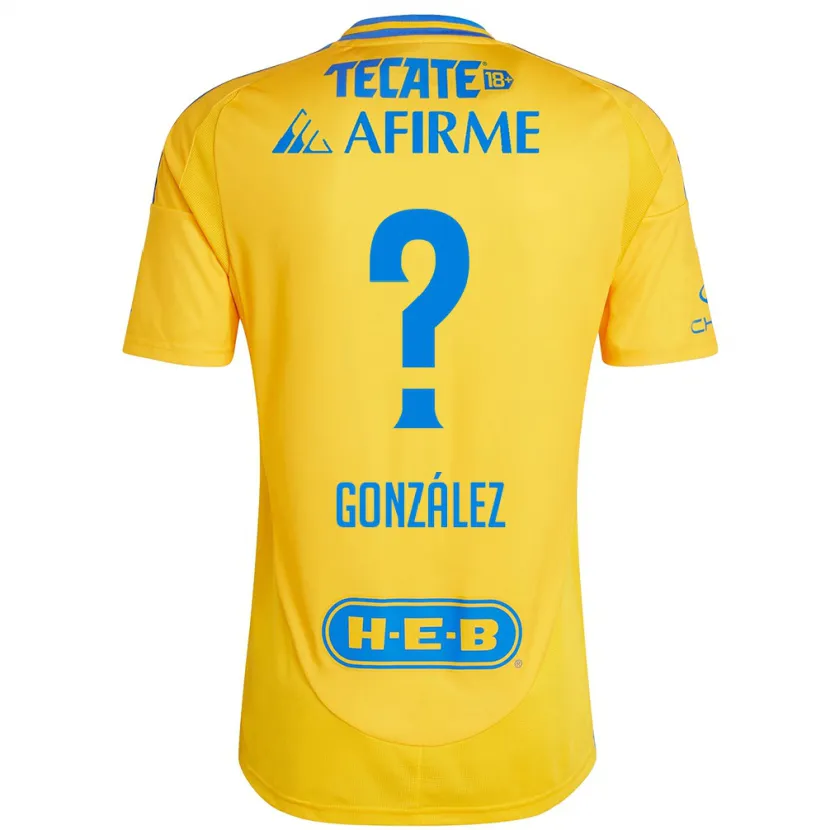 Danxen Herren Fernando González #0 Goldgelb Heimtrikot Trikot 2024/25 T-Shirt Österreich