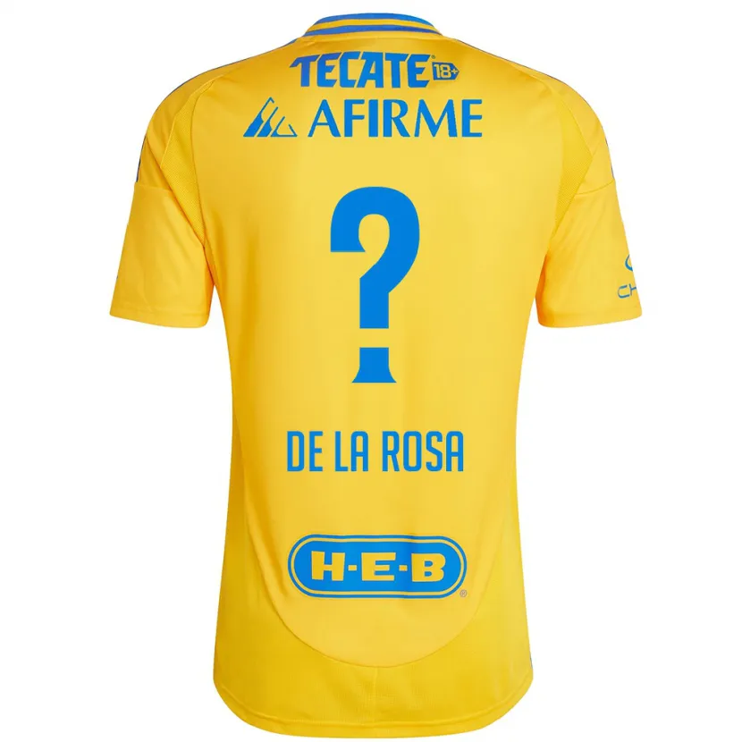 Danxen Herren Luis De La Rosa #0 Goldgelb Heimtrikot Trikot 2024/25 T-Shirt Österreich