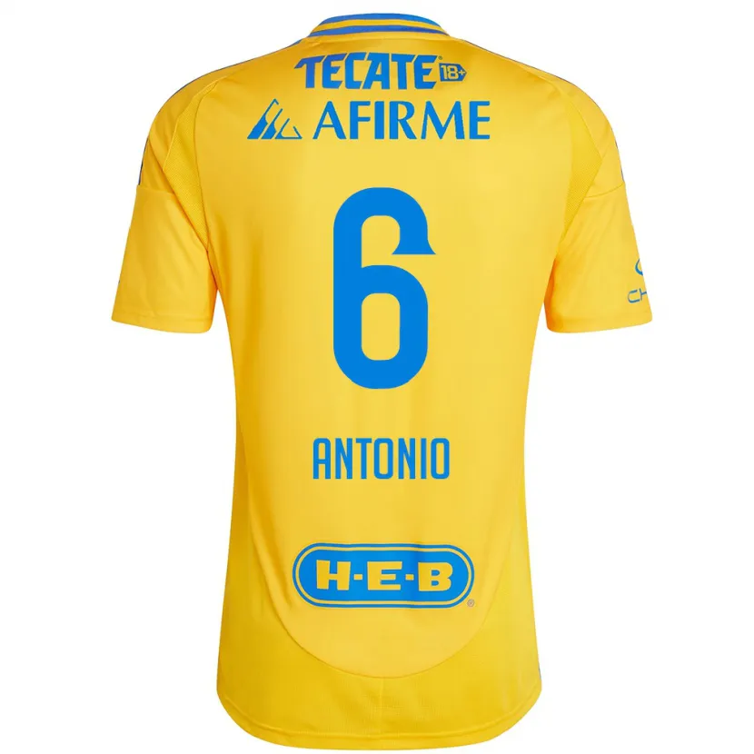 Danxen Herren Nancy Antonio #6 Goldgelb Heimtrikot Trikot 2024/25 T-Shirt Österreich