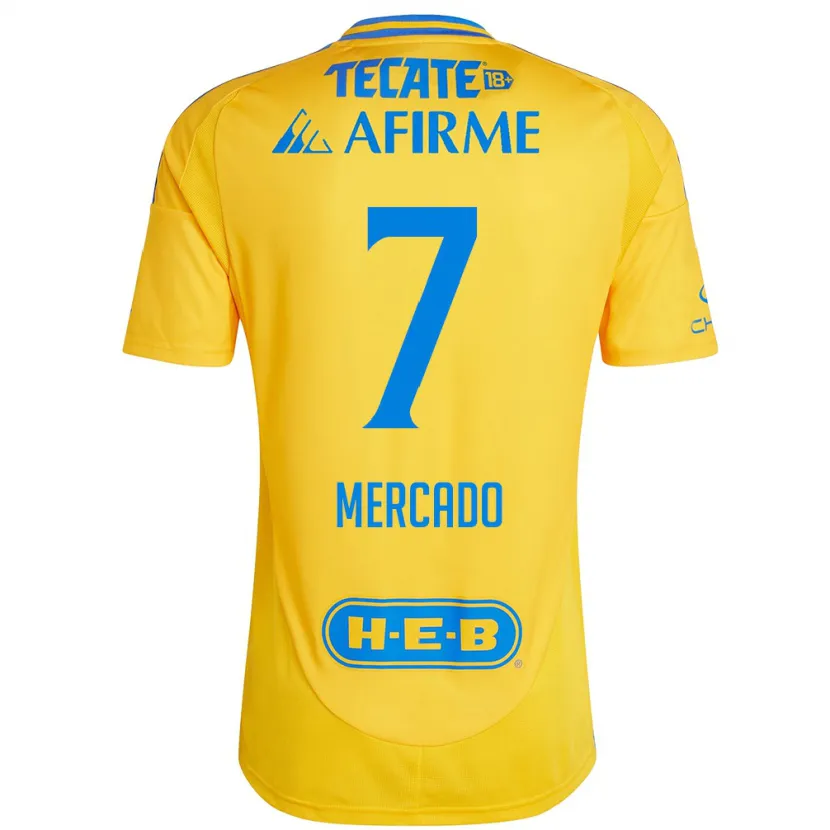Danxen Herren Liliana Mercado #7 Goldgelb Heimtrikot Trikot 2024/25 T-Shirt Österreich