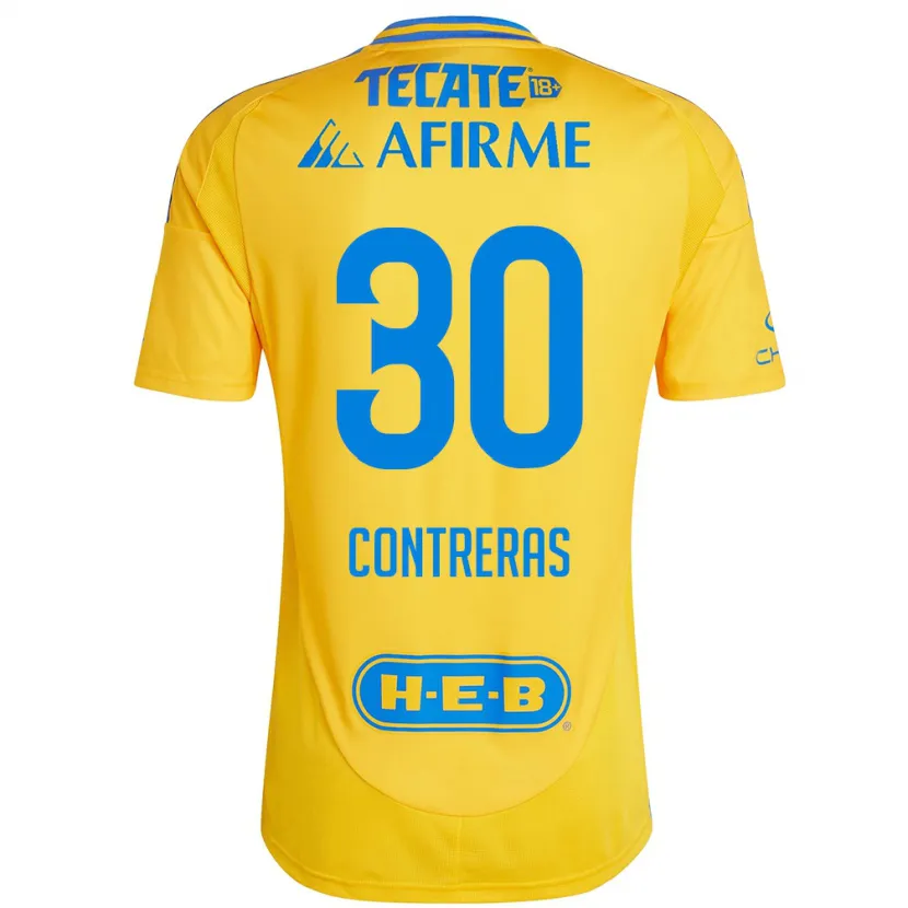Danxen Herren Lizeth Contreras #30 Goldgelb Heimtrikot Trikot 2024/25 T-Shirt Österreich