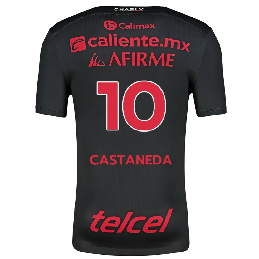 Danxen Herren Kevin Castañeda #10 Schwarz Rot Heimtrikot Trikot 2024/25 T-Shirt Österreich